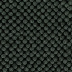 TENDANCE - Tapis microfibre boules 50x80 cm - vert sapin