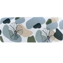 TENDANCE - Tapis microfibre imprime 45x120 cm - flowers