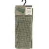 TENDANCE - Tapis microfibre boules uni 45x75cm - sauge