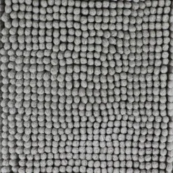 TENDANCE - Tapis microfibre boules uni 45x75cm - sauge