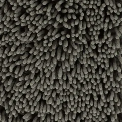 TENDANCE - Tapis microfibre petite chenille 50x80 cm - gris