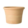 TERRABLANCA - Pot Cocio Liso, en terre cuite claire Ø 24 x H. 19 cm