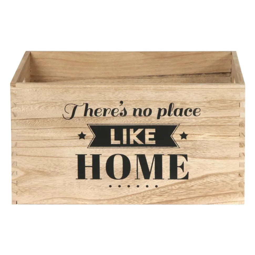 THE HOME DECO FACTORY - Caisse en bois empilables home (lot de 3)