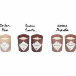 THE HOME DECO FACTORY - Coffret 5 bougies parfumées nude
