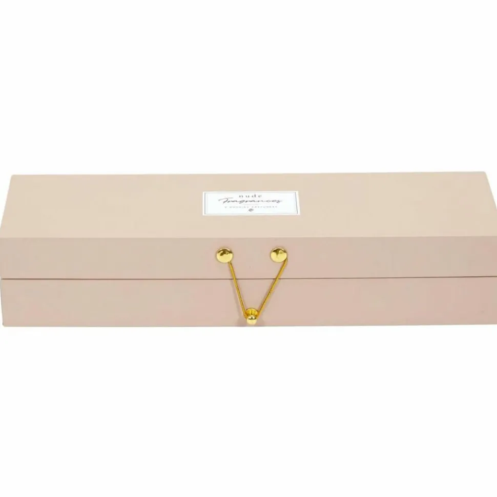 THE HOME DECO FACTORY - Coffret 5 bougies parfumées nude