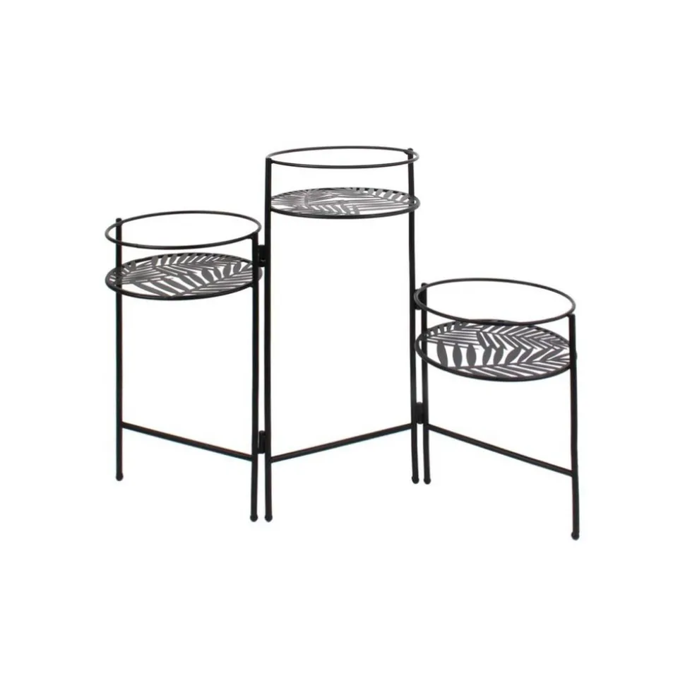 THE HOME DECO FACTORY - Support à plantes en métal feuilles