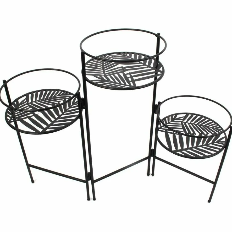 THE HOME DECO FACTORY - Support à plantes en métal feuilles