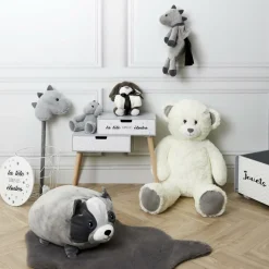 THE HOME DECO KIDS - Grande peluche ours en polyester 90 cm