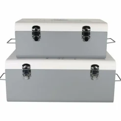 THE HOME DECO KIDS - Malles de rangement pour enfant little explorer (lot de 2)