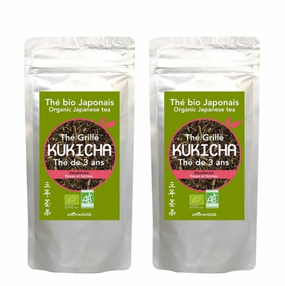 THÉS BIOS DU MONDE - Thé biologique japonais kukicha 160 g