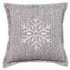 TODAY - Today - coussin carré flocon de neige en coton brossé