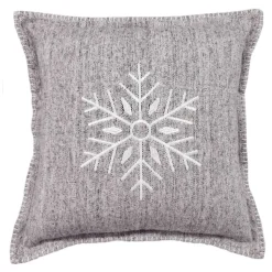 TODAY - Today - coussin carré flocon de neige en coton brossé