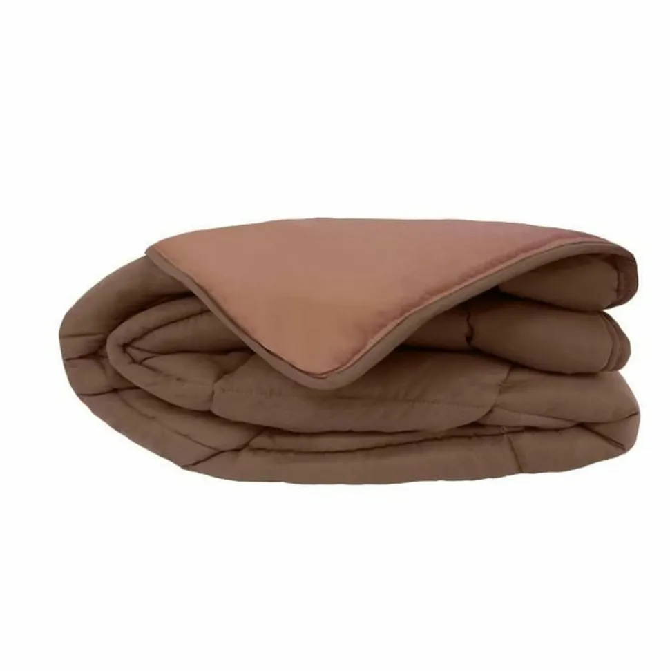 TOISON D'OR - Couette chaude microfibre choco & moka 200 x 200 cm