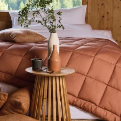 TOISON D'OR - Toison d'or - dessus de lit matelassé peau de pêche oekotex