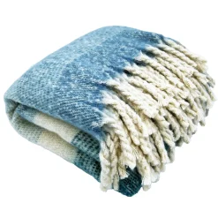 TOISON D'OR - Toison d'or - plaid aspect mohair à franges torsadées