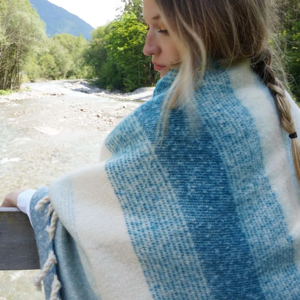 TOISON D'OR - Toison d'or - plaid aspect mohair à franges torsadées