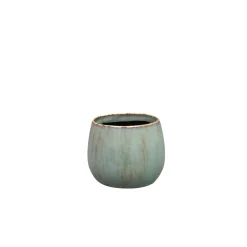 TS COLLECTION - Cache-pot Odile bleu - D.10xH.8cm
