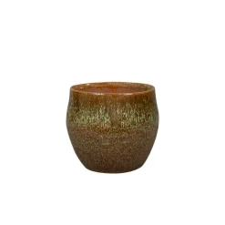 TS COLLECTION - Cache-pot 'Suzy Savannah', en céramique - D.19xH.16cm