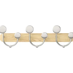 UMBRA - Patère en bois de frêne 9 crochets melody