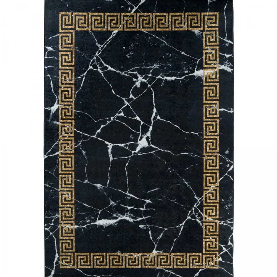 UNAMOURDETAPIS - Tapis de chambre 160x230 lyn11 elega noir, facile d'entretien