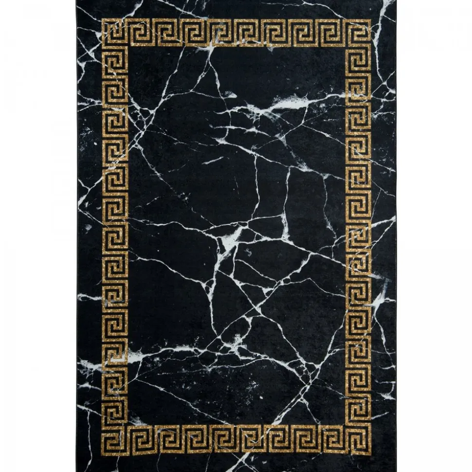 UNAMOURDETAPIS - Tapis de chambre 160x230 lyn11 elega noir, facile d'entretien