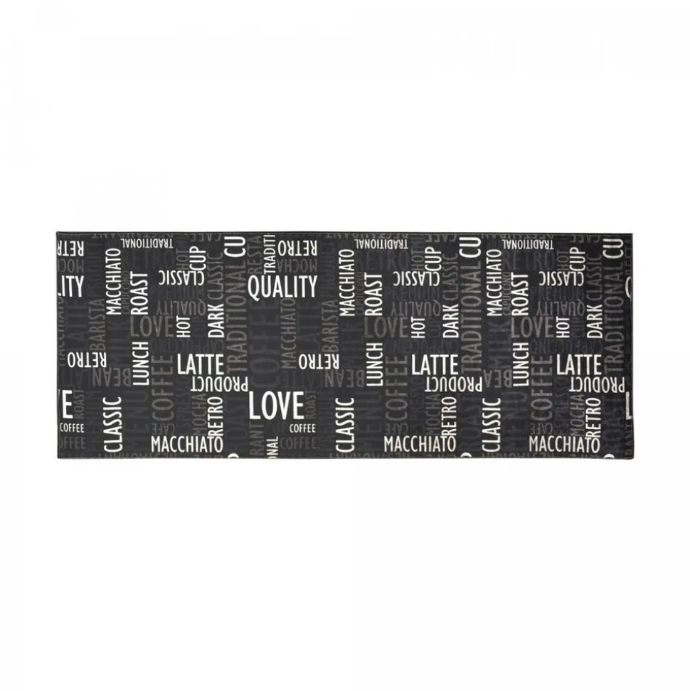 UNAMOURDETAPIS - Tapis de cuisine 50x80 lyn11 clao gris, facile d'entretien