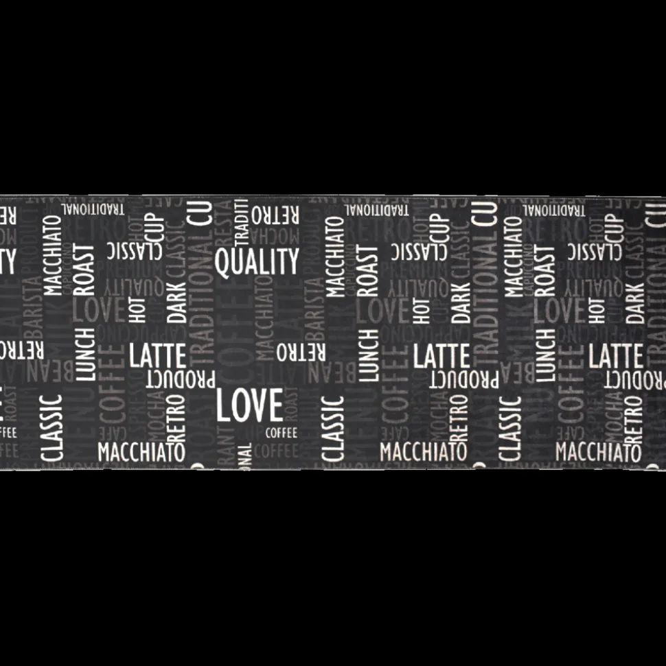 UNAMOURDETAPIS - Tapis de cuisine 50x80 lyn11 clao gris, facile d'entretien