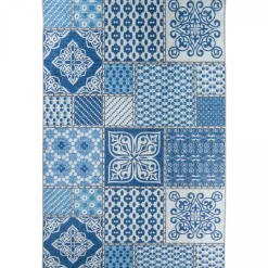 UNAMOURDETAPIS - Tapis de salon 200x290 lyn11 6men bleu, facile d'entretien