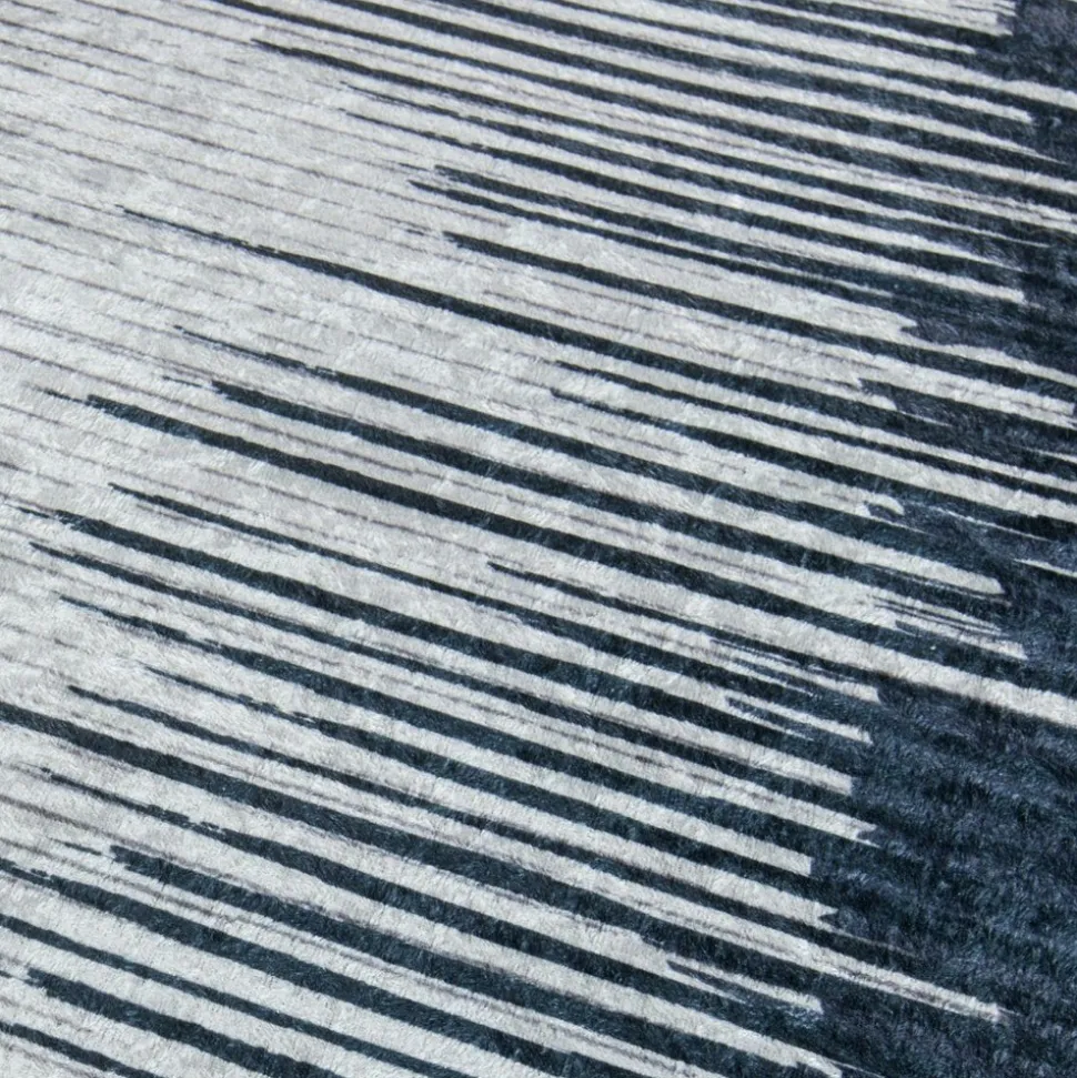 UNAMOURDETAPIS - Tapis de chambre 160x230 lyn11 flona noir, facile d'entretien