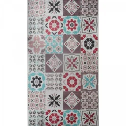 UNAMOURDETAPIS - Tapis de chambre 60x90 rouge et bleu , facile d'entretien lyn11 caroment b