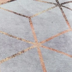 UNAMOURDETAPIS - Tapis de chambre 160x230 lyn11 grafik blanc, facile d'entretien