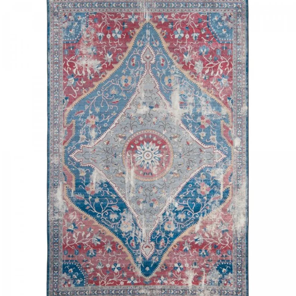 UNAMOURDETAPIS - Tapis de chambre 160x230 lyn11 meda 2 rouge, facile d'entretien