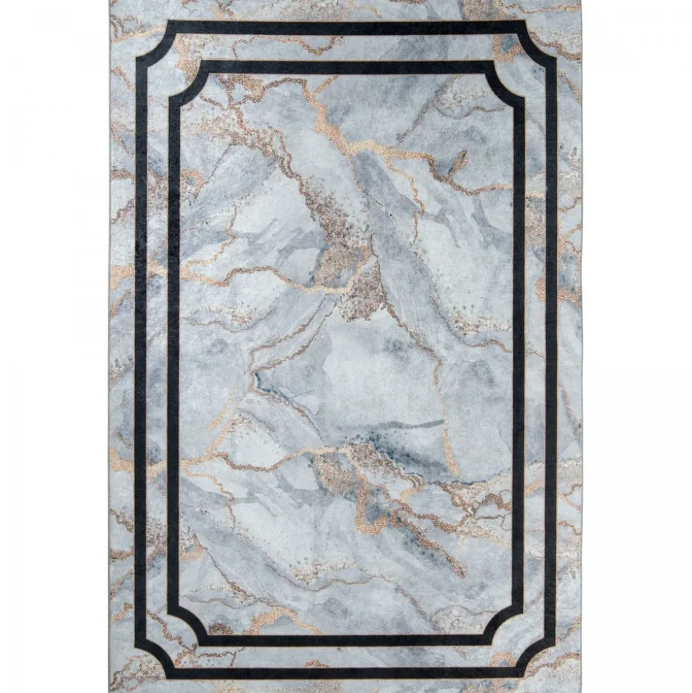 UNAMOURDETAPIS - Tapis de cuisine 80x120 lyn11 elega ecru, facile d'entretien