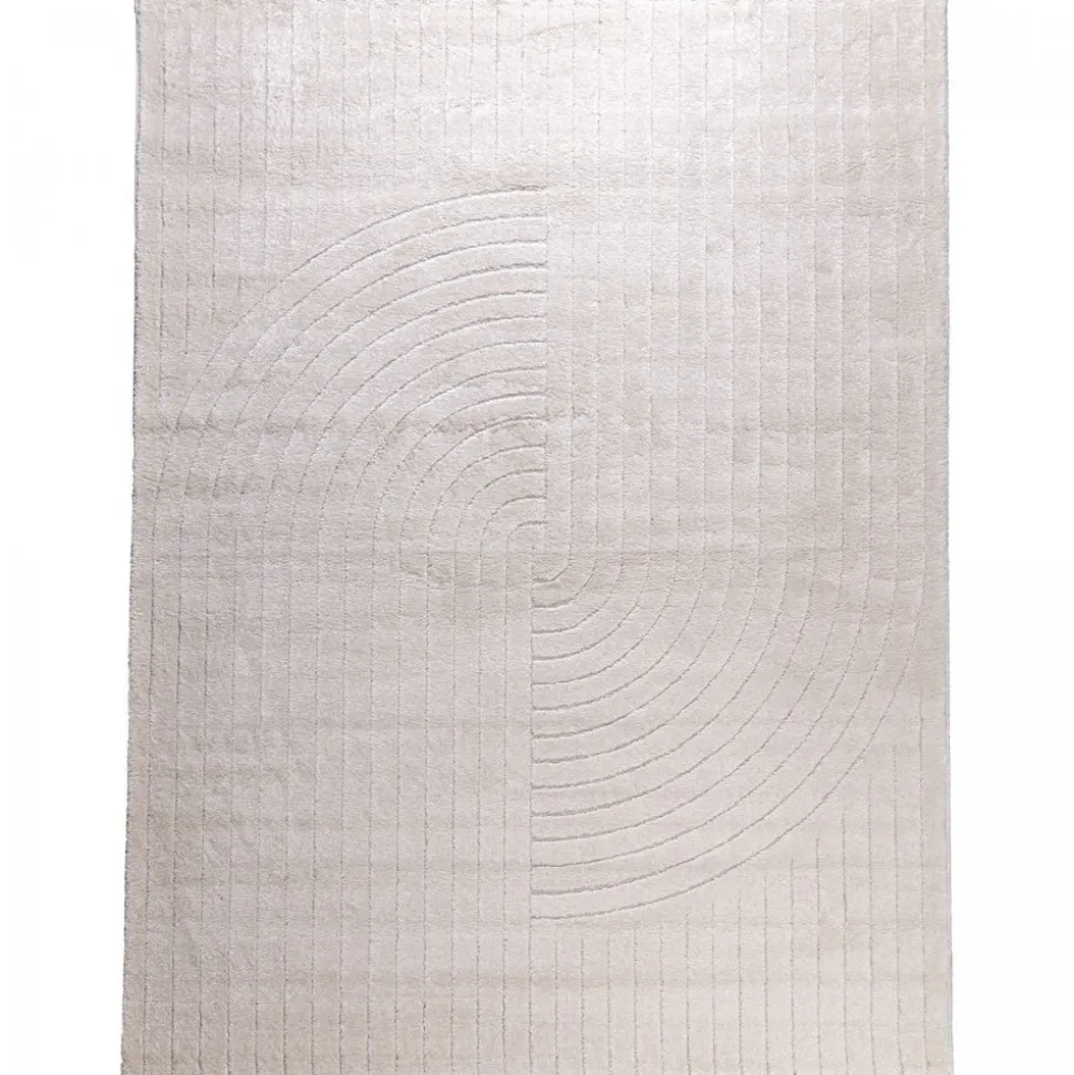 UNAMOURDETAPIS - Tapis d'entrée 80x150 lyn9 e crème, tapis ton sur ton moderne