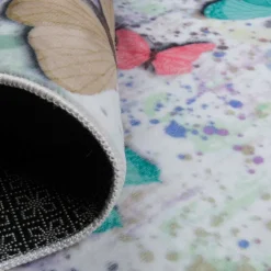 UNAMOURDETAPIS - Tapis enfant 80x150 pap ecru, très doux et facile d'entretien