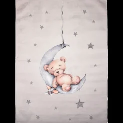 UNAMOURDETAPIS - Tapis enfant 120x170 bear gris, très doux et facile d'entretien