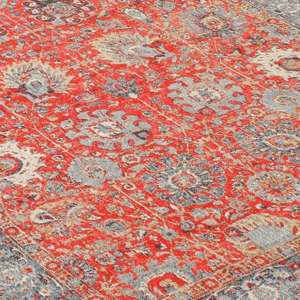 UNAMOURDETAPIS - Tapis orient 200x280 nomeda rouge , tapis en coton