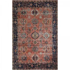 UNAMOURDETAPIS - Tapis orient 160x230 nomedi rouge , tapis en coton