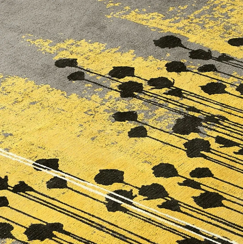 UNAMOURDETAPIS - Tapis salon 200x280 joln gris , tapis en coton