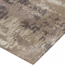 UNAMOURDETAPIS - Tapis salon 120x170 niyat argent , tapis en coton