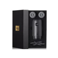 Vacu vin pompe à vin 2 bouchons noir - 92004606