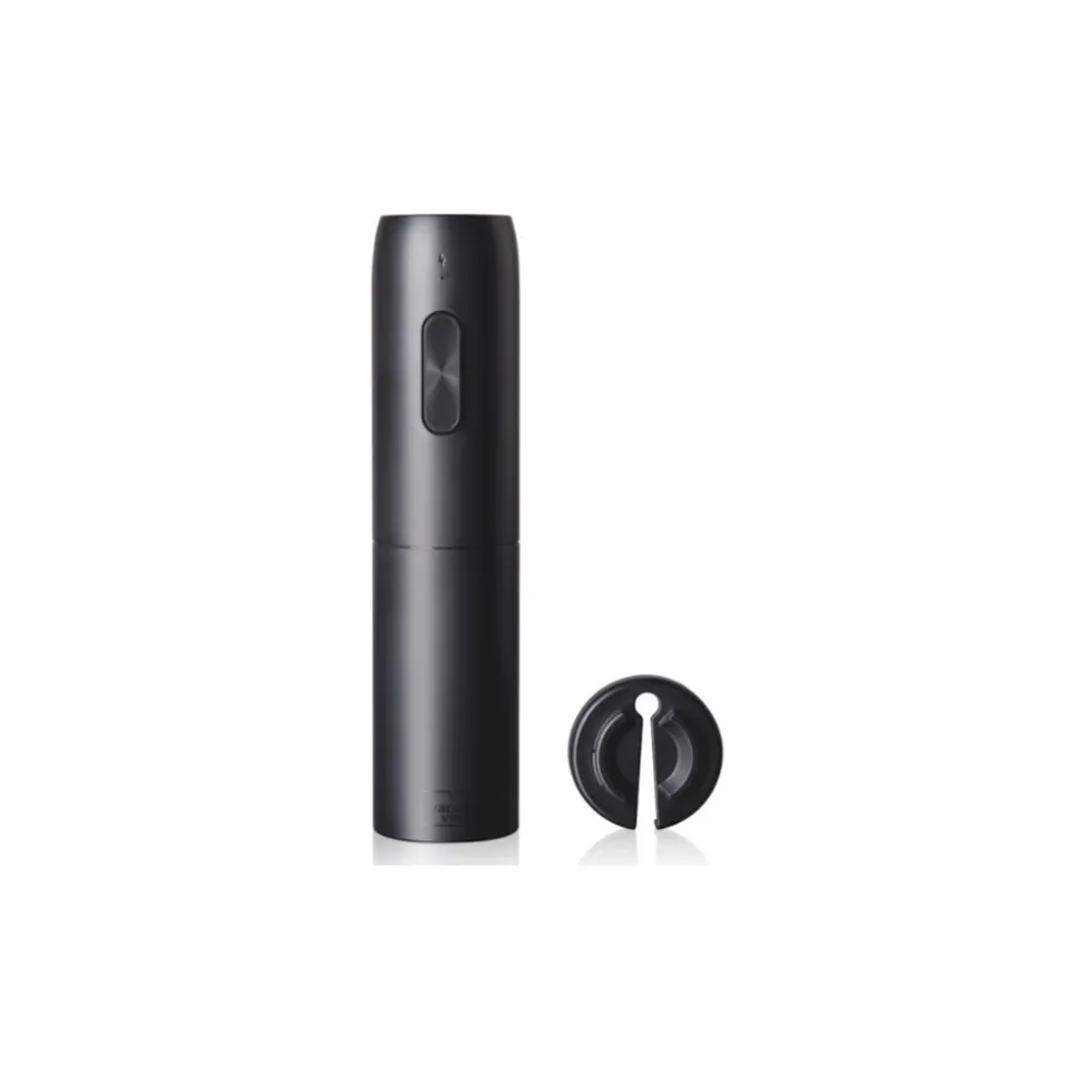 Vacu vin tire bouchon électrique et coupe capsule noir - 91004606