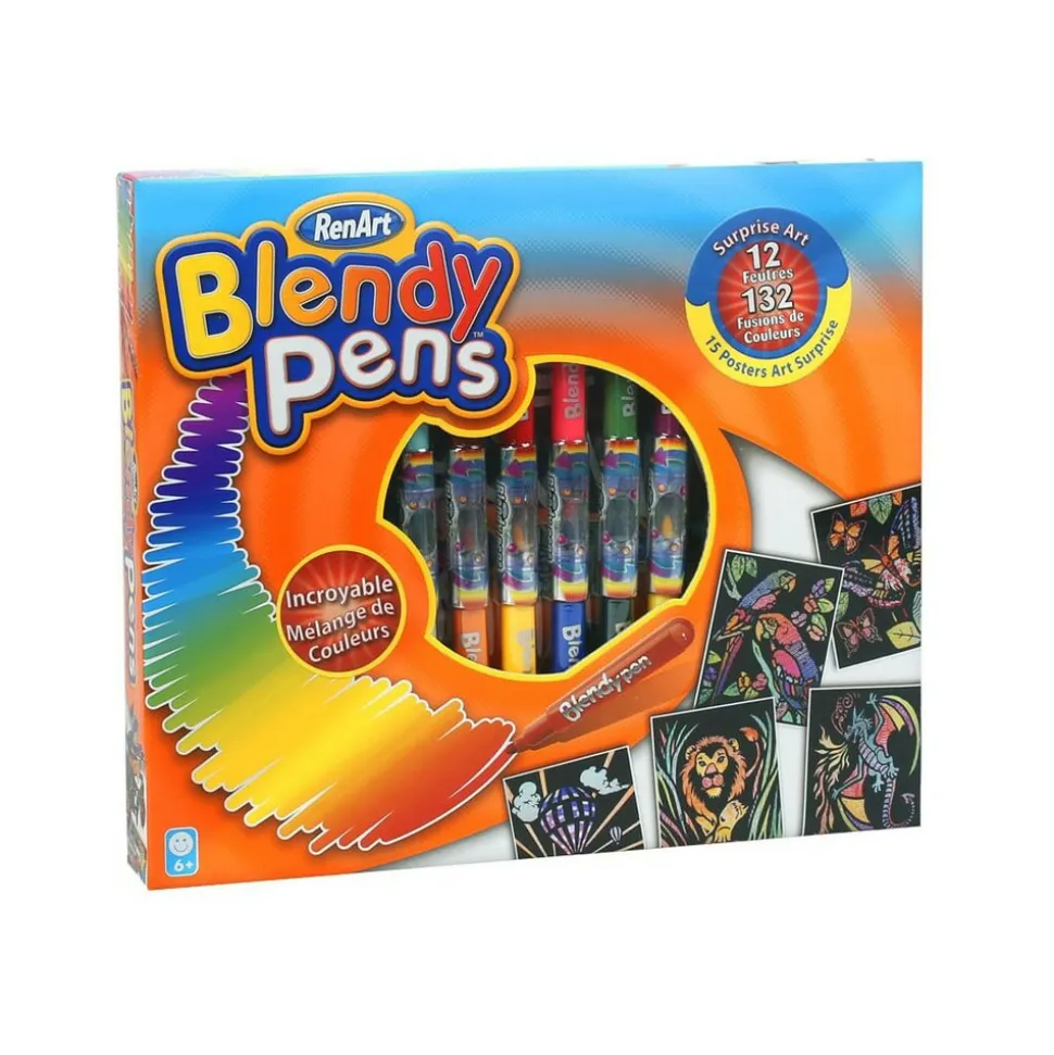 VENTEO - Blendy pens surprise art poster set - des feutres uniques et facile à utiliser