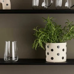 VENTURE HOME - Cache pot en grès sane 11x10 cm