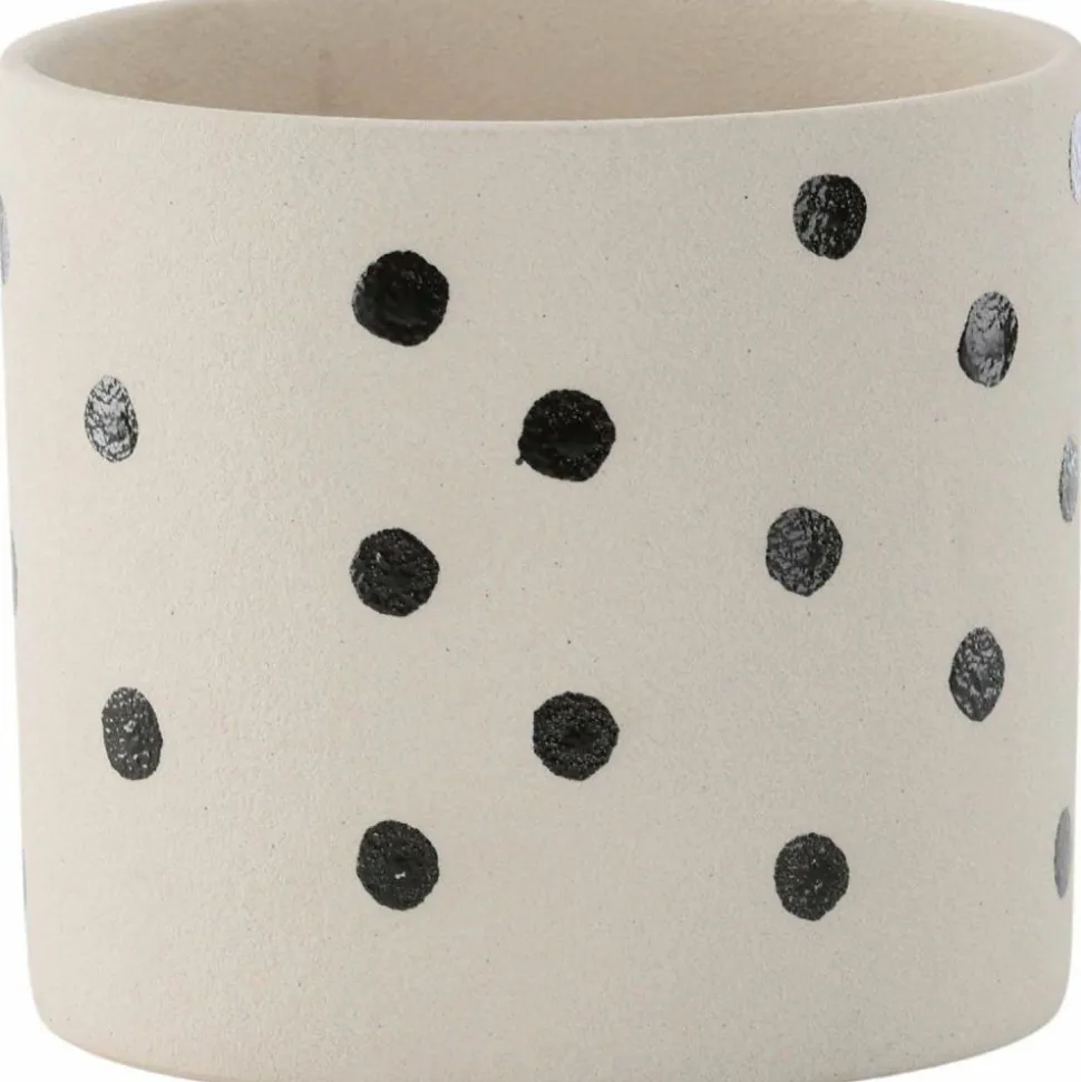 VENTURE HOME - Cache pot en grès sane 18x17cm