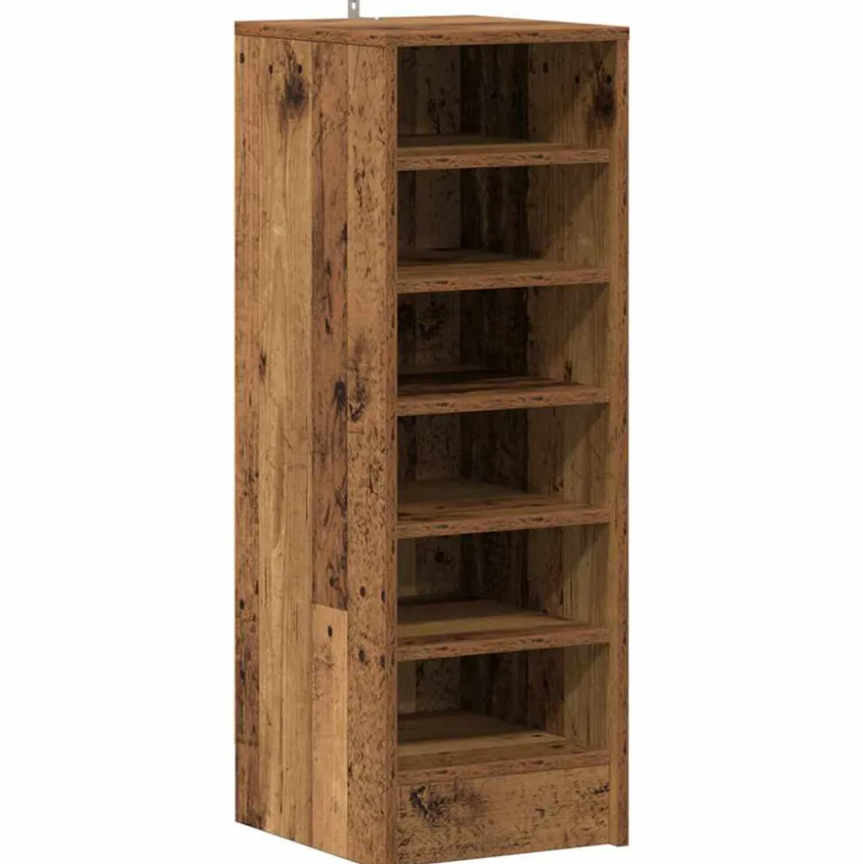 VIDAXL - Armoire à chaussures vieux bois 32x35x92 cm bois d'ingénierie