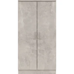 VIDAXL - Armoire à chaussures gris béton 55x35x108 cm bois d'ingénierie