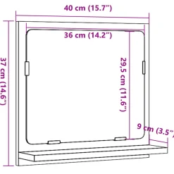 VIDAXL - Armoire à miroir de salle de bain vieux bois bois d'ingénierie