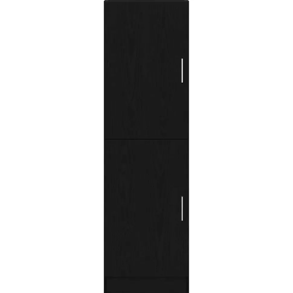 VIDAXL - Armoire de cuisine noir 38x41,5x131,5 cm bois d'ingénierie