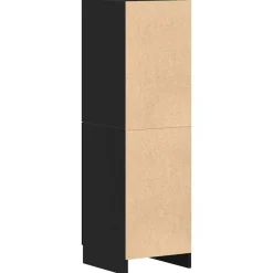 VIDAXL - Armoire de cuisine noir 38x41,5x131,5 cm bois d'ingénierie